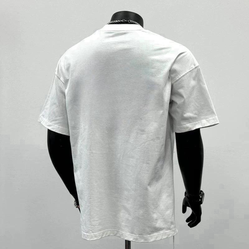 轻奢痞帅~大牌清仓美式潮流高街重磅纯棉短袖男夏季个性百搭T恤衫