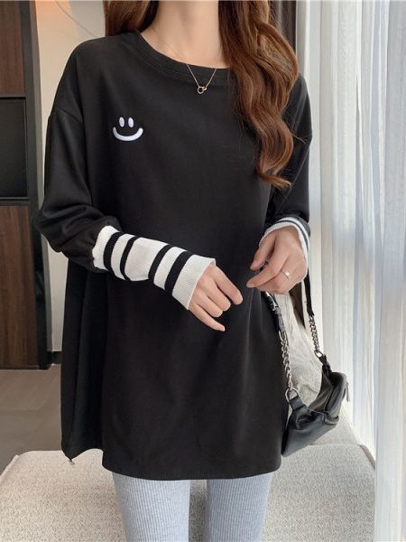 秋冬婦人服卸売供給冬ドイツベルベット暖かい長袖Tシャツレディースミドル丈ボトムシャツトップスドロップシッピング|undefined