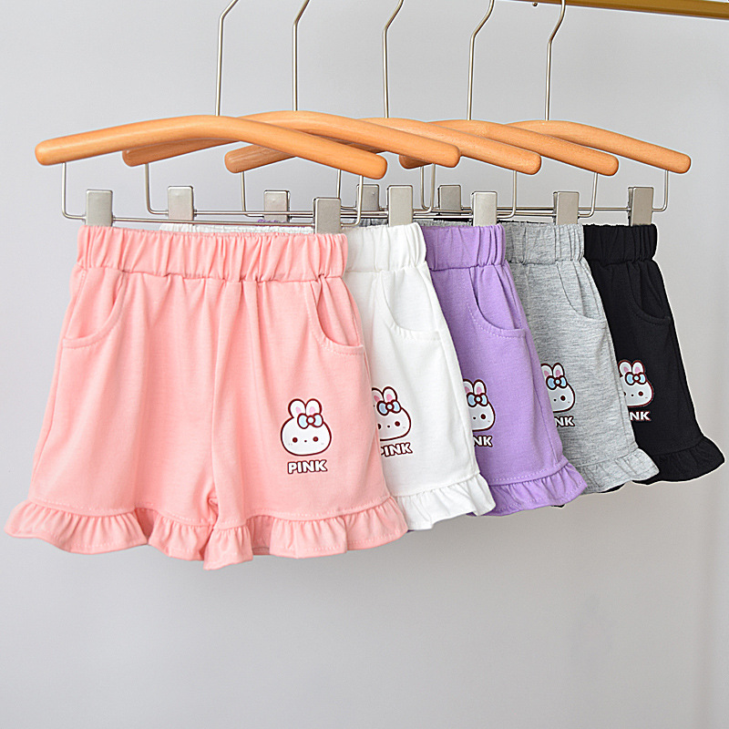 洋气女童短裤外穿2024新款夏装儿童裤子女孩夏季童装三分裤热裤潮