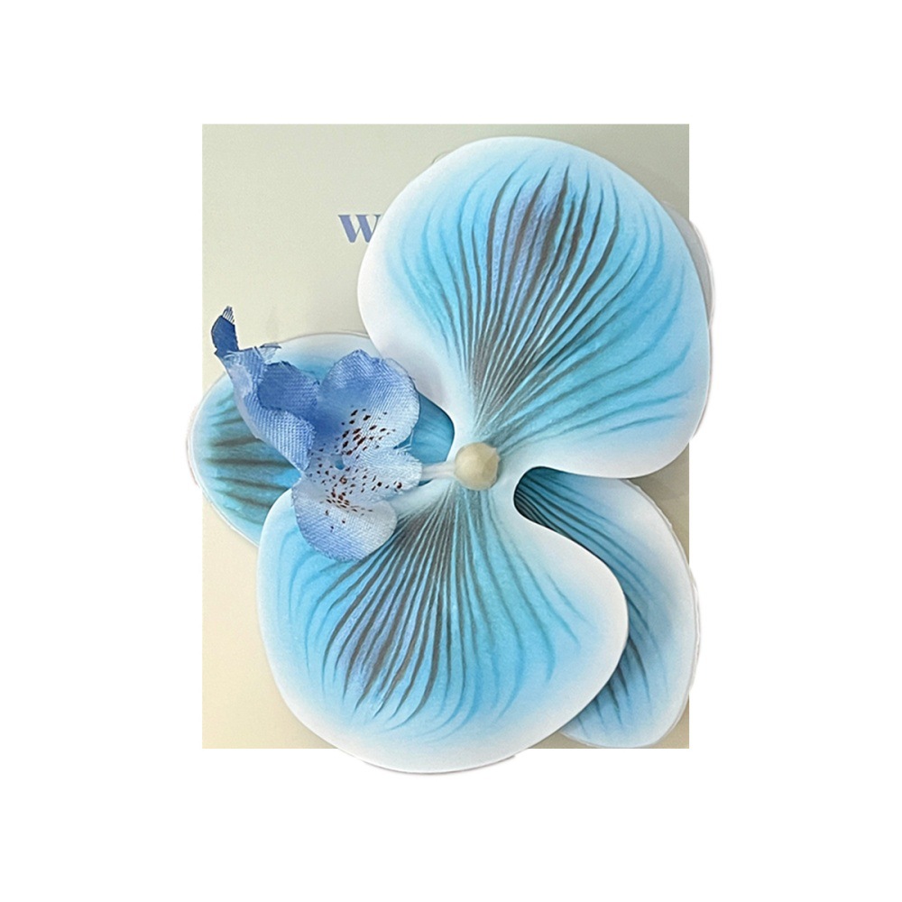 Orquídea mariposa de alto valor de cara brocas de cabello de flores de niña de estilo de flor flor de cabello de vibración brocas de borde