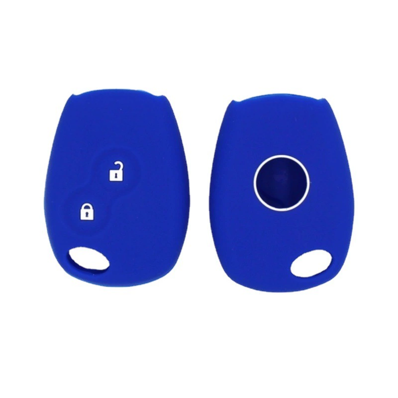 Силиконовый чехол для автомобильного ключа подходит для Renault smart 2-Key без логотипа автомобиля, многоцветный сменный корпус пульта дистанционного управления автомобилем