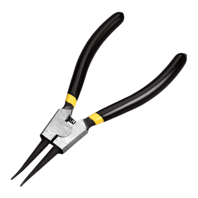 得力DL0352外弯卡簧钳沾塑卡簧钳子轴用挡圈钳孔