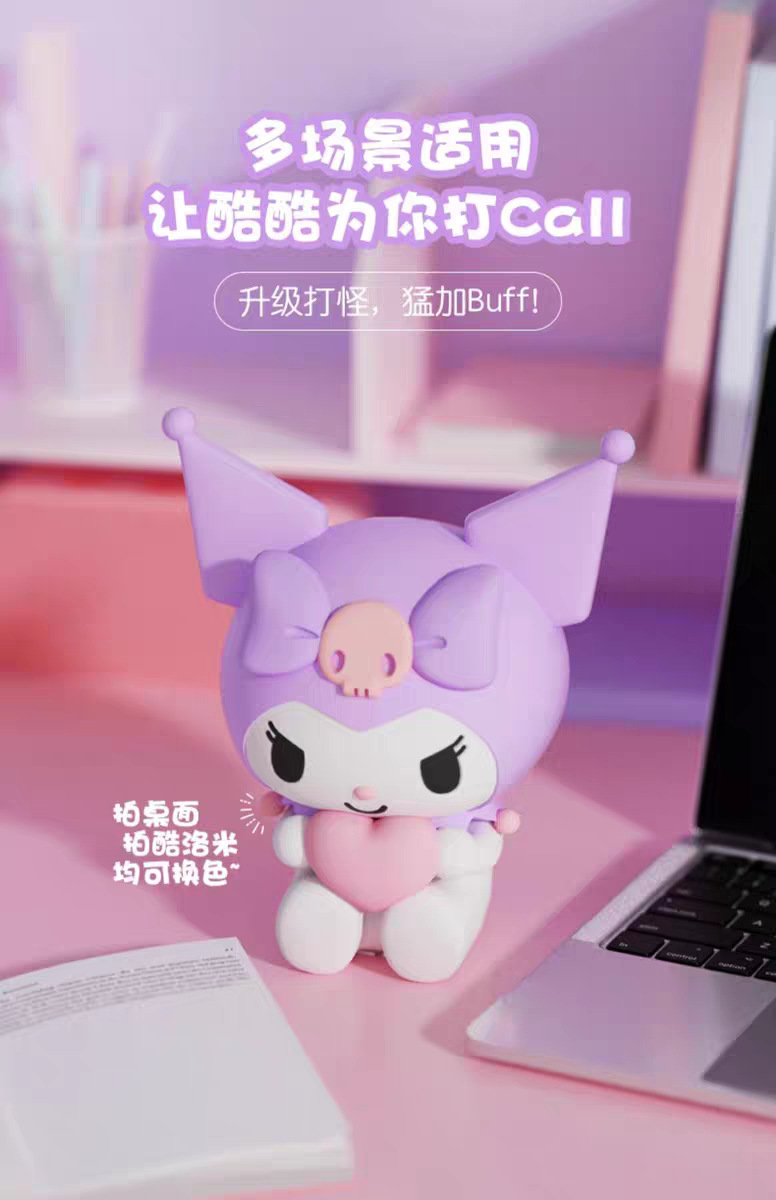 Lámpara de disparo de labubu lámpara de noche de silicona caliente de celebridades de Internet