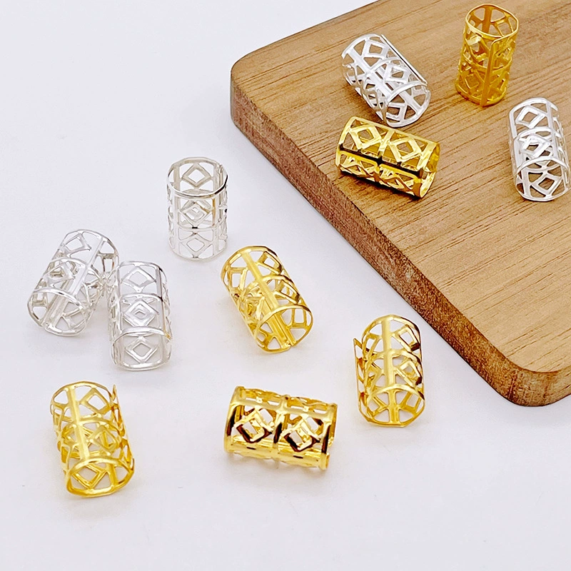 Грязная коса ювелирные изделия железо Гальваника ромбовидная грязная коса кольцо для волос коса декоративная пряжка для наращивания волос DIY аксессуары для волос материал