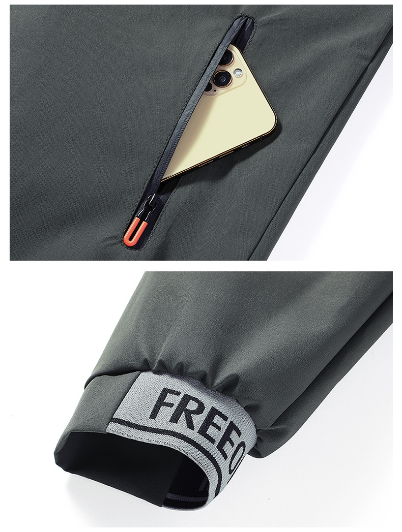Fashionable Men's Spring And Autumn Jacket With Stand Up Collar_voghion.com