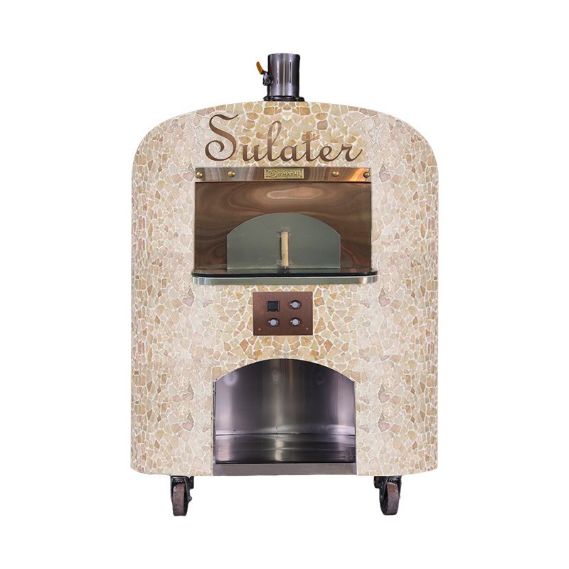 Horno de pizza de samurai negro de acero inoxidable de alta temperatura horno de gas eléctrico de alta temperatura para restaurantes occidentales comerciales