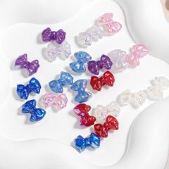 海蒂人魚姬30顆彩色蝴蝶串珠隔珠配件手工手鍊手機鏈材料跨境批發