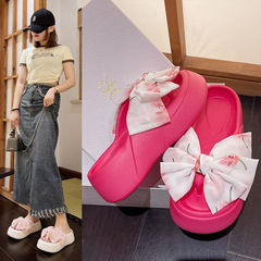 仙女風厚底EVA涼拖 夏季沙灘度假度外涼拖鞋 小個子增高軟底拖鞋