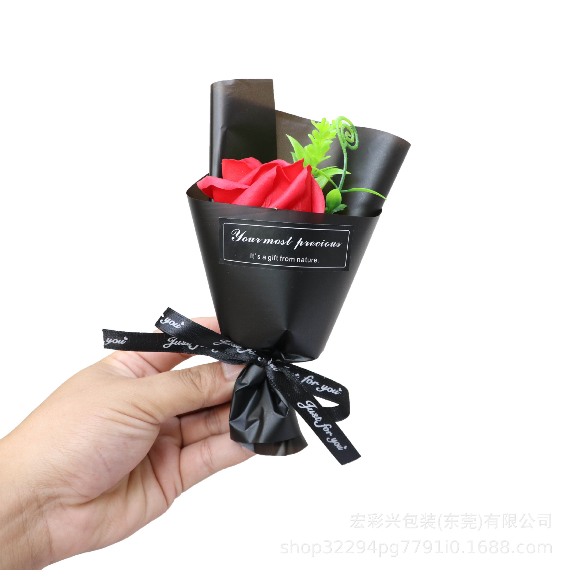 厂家批发直供七夕情人节礼品香皂玫瑰花束配礼盒礼物迷你小花束厂