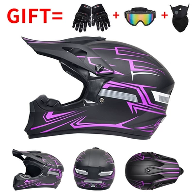 Motorcycle Safety Supplies — Exclusive Supply of Dot Motorcycle - purple-track-exclusive-for-foreign-trade-includes-a-three-piece-gift-set-s55-56-head-circumference