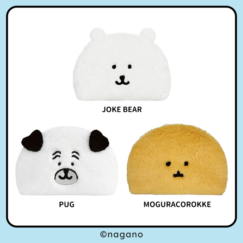 Original Self-Deprecating Bear Series Miniso-Themed Pencil Case, Coin Pouch, Pillow, Phone Bag, Plush Toy, Cute Storage for Girls