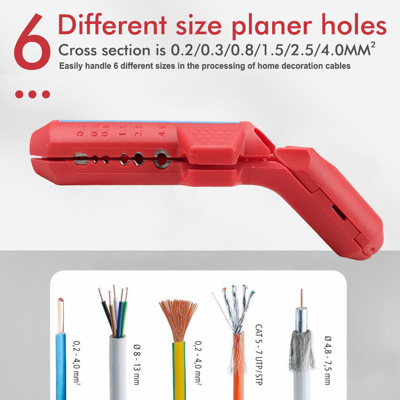 Cross-border new multi-functional wire stripper wire and cable stripping and peeling tool wire stripping artifact for electrician Cross-border new multi-functional wire stripper wire and cable stripping and peeling tool wire stripping artifact for electrician
