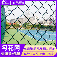 热镀锌勾花网养殖铁丝网围栏网浸塑体育球场围网牛羊鸡鸭鹅护栏网