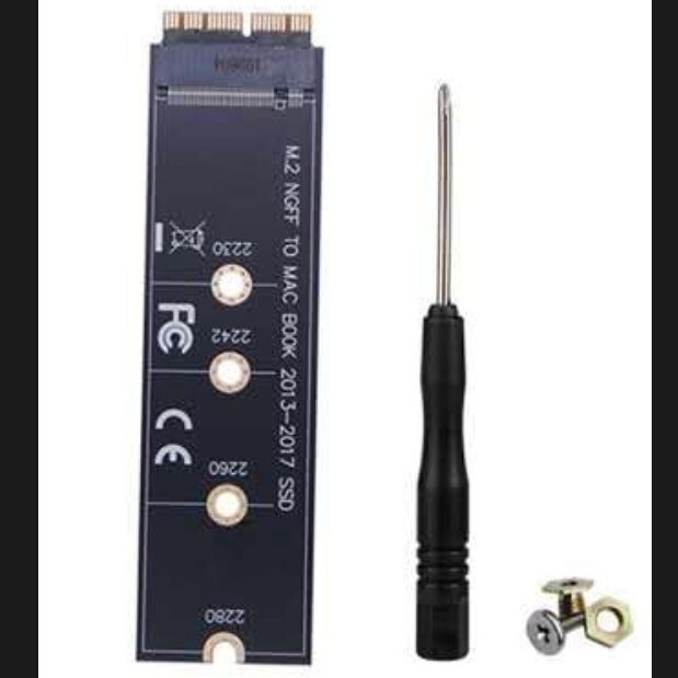 New Nvme M.2 Ssd to 2013 14 2015 MacBook Pro A1398 A1502 Adapter Card