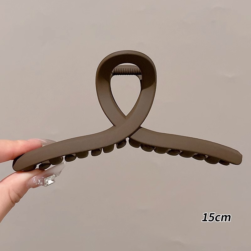 Otoño y invierno clip para el cabello de la cabeza de las mujeres más agarrar clip2025 nuevo estilo de alto nivel de gran tamaño clip de tiburón clip para el cabello