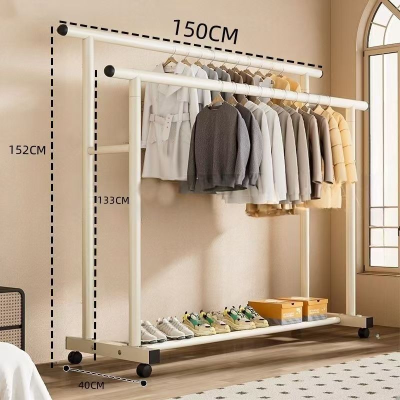 Nueva red lateral extra gruesa extra gruesa percha de ropa vertical percha de ropa doméstica de gran capacidad percha de ropa percha de ropa percha de dormitorio