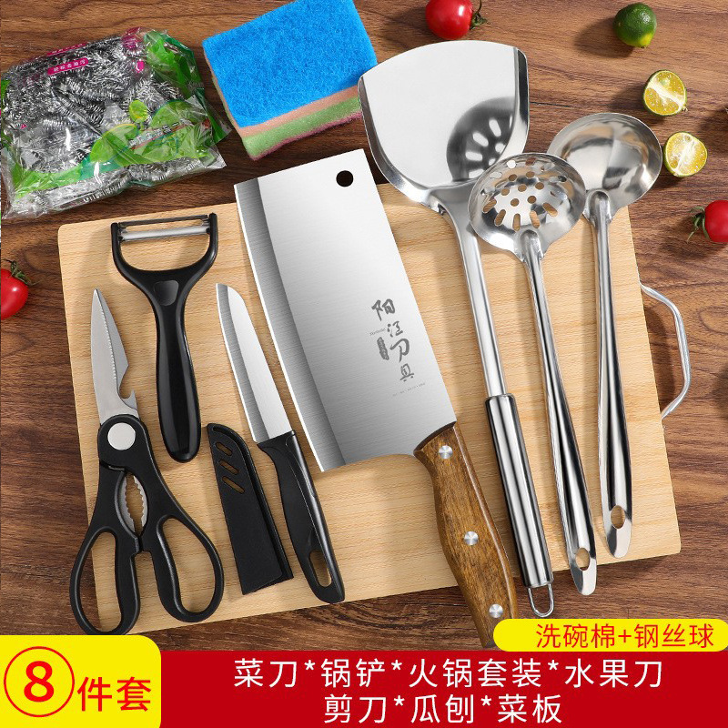 Cortar y cortar cuchillo de cocina antiguo cuchillo de corte de huesos de doble propósito cuchillo de corte de carne doméstico método de corte de carne frutas forjadas a mano Longquan