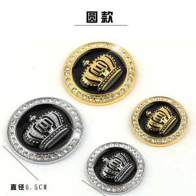 Car logo, modification with metal diamond crown