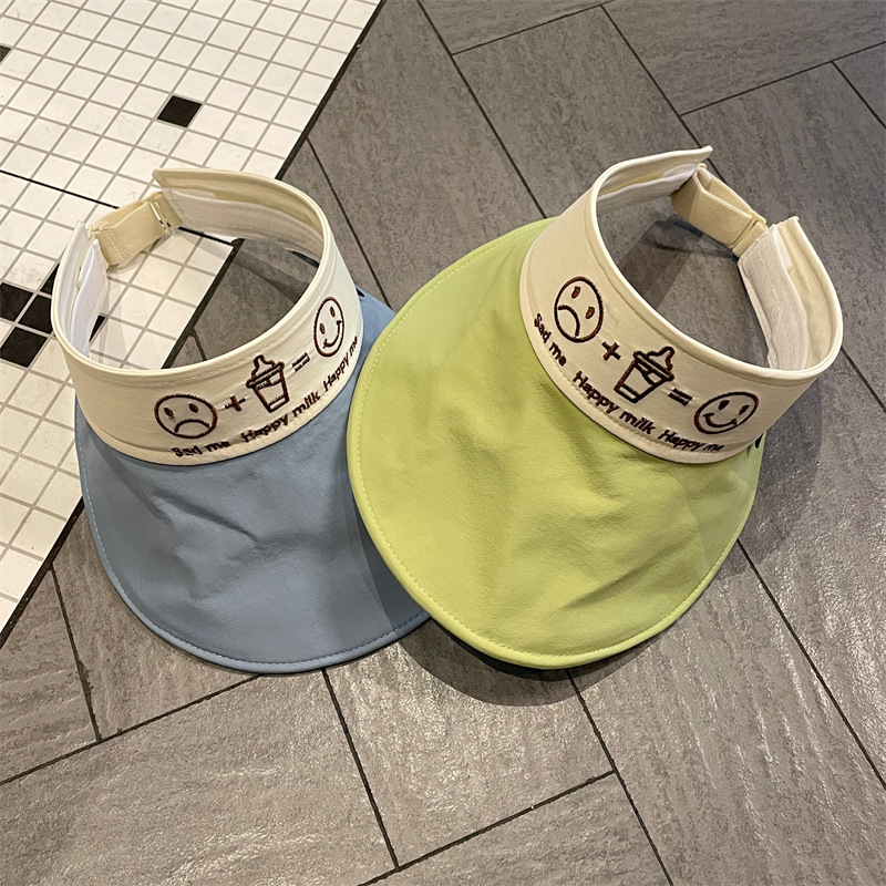 Sombrero de bebé Sombrero de copa vacío de verano Sombrero de sol para niños y niñas Sombrero para el sol transpirable de aleros grandes para bebés Sombrero para el sol delgado