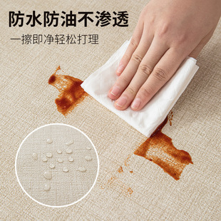 Leather Placemat Coffee Table Kitchen Tablecloth Oil-Proof and Waterproof Insulation Mat High Temperature Resistant Accessible Luxury Cloth Pattern Leather Table Mat Customization
