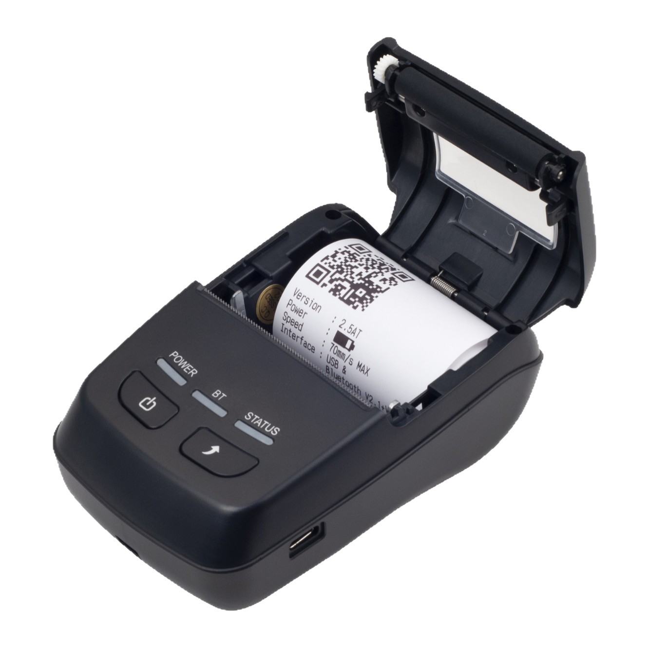 Handheld small printer, 58mm, bluetooth