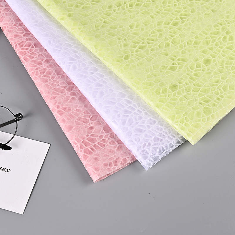 全新料玫瑰花紋路丙綸pp無紡布壓紋 壓花紡粘鮮花包裝飾 禮品包裝