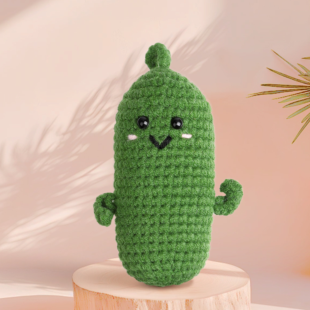 Nuevos productos de comercio exterior lana juguetes de mascotas expresiones extrañas tejidas a mano resistentes a la mordida series de juguetes de frutas y verduras al por mayor