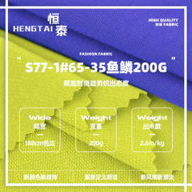 6535涤棉鱼鳞面料 CVC卫衣毛圈布料小卫衣 TC卫衣打底衫针织面料