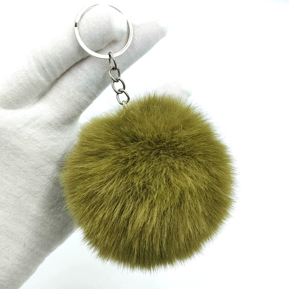 Multicoloured puffer ball, keychain with accessories, (Physicals), 8cm, DIY