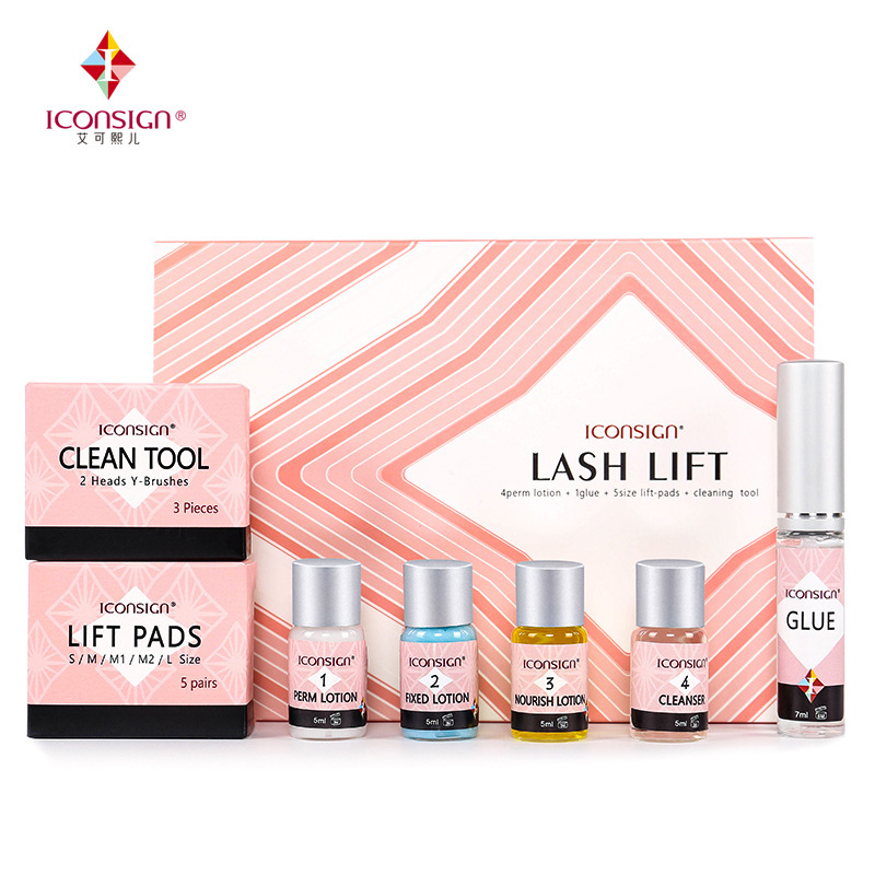 Dos en uno transfronterizo de pestañas perm ceja Crema para el cabello salón de belleza pestañas perm queratina Traje Barbie rizador de pestañas artefacto