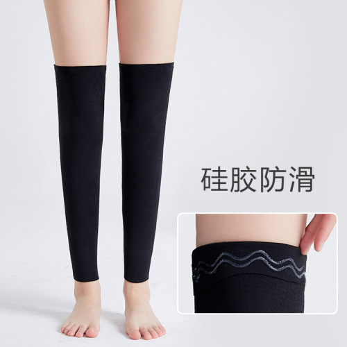 Cotton Knee Warmers for Spring and Summer, Unisex, Thin, Knee-Length Socks, Knee Protection, Warmth Preservation, Anti-Slip, Joint Support for Cold Legs