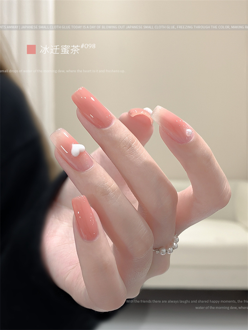 KaSi fototerapia Esmalte de uñas pegamento 2023 nueva primavera y el verano popular blanco lechoso nude rojo cereza salón especial