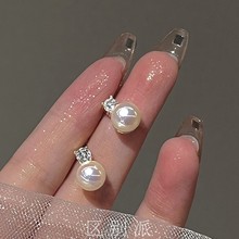珍珠蚊香盘耳夹无痛无耳洞女 气质高级感珍珠耳钉 秋冬新款耳环