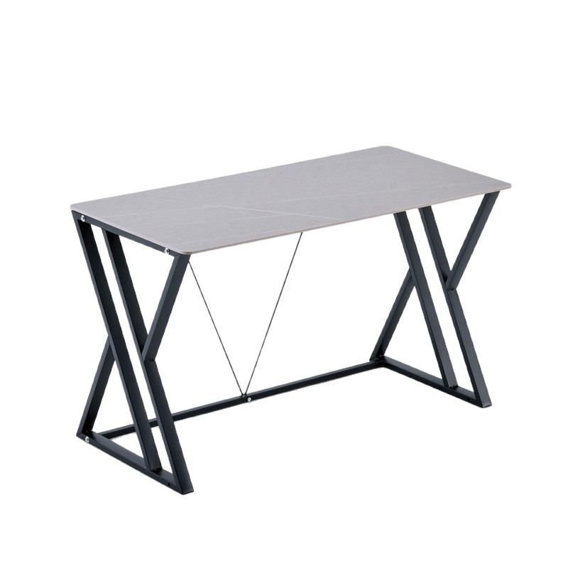 Mesa de comedor de tablero de roca minimalista moderna, mesa de comedor rectangular para el hogar, mesa para deportes electrónicos, mesa para juegos de computadora, mesa para computadora de escritorio para el hogar