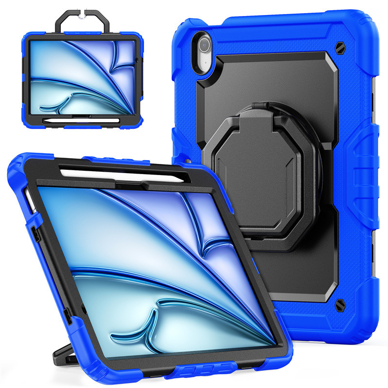 iPad Pro11 Air11 Silicone Anti-Fall Tablet Case with Strap Air4/5 Wristband Portable Stand Protective Cover iPad Pro11 Air11 Silicone Anti-Fall Tablet Case with Strap Air4/5 Wristband Portable Stand Protective Cover