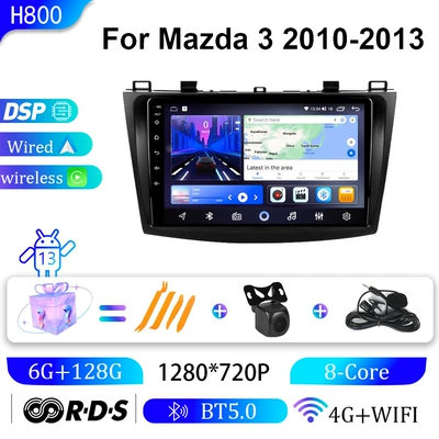 for 10-13 Mazda 3: DVD Navigation - 6g128g-9inch