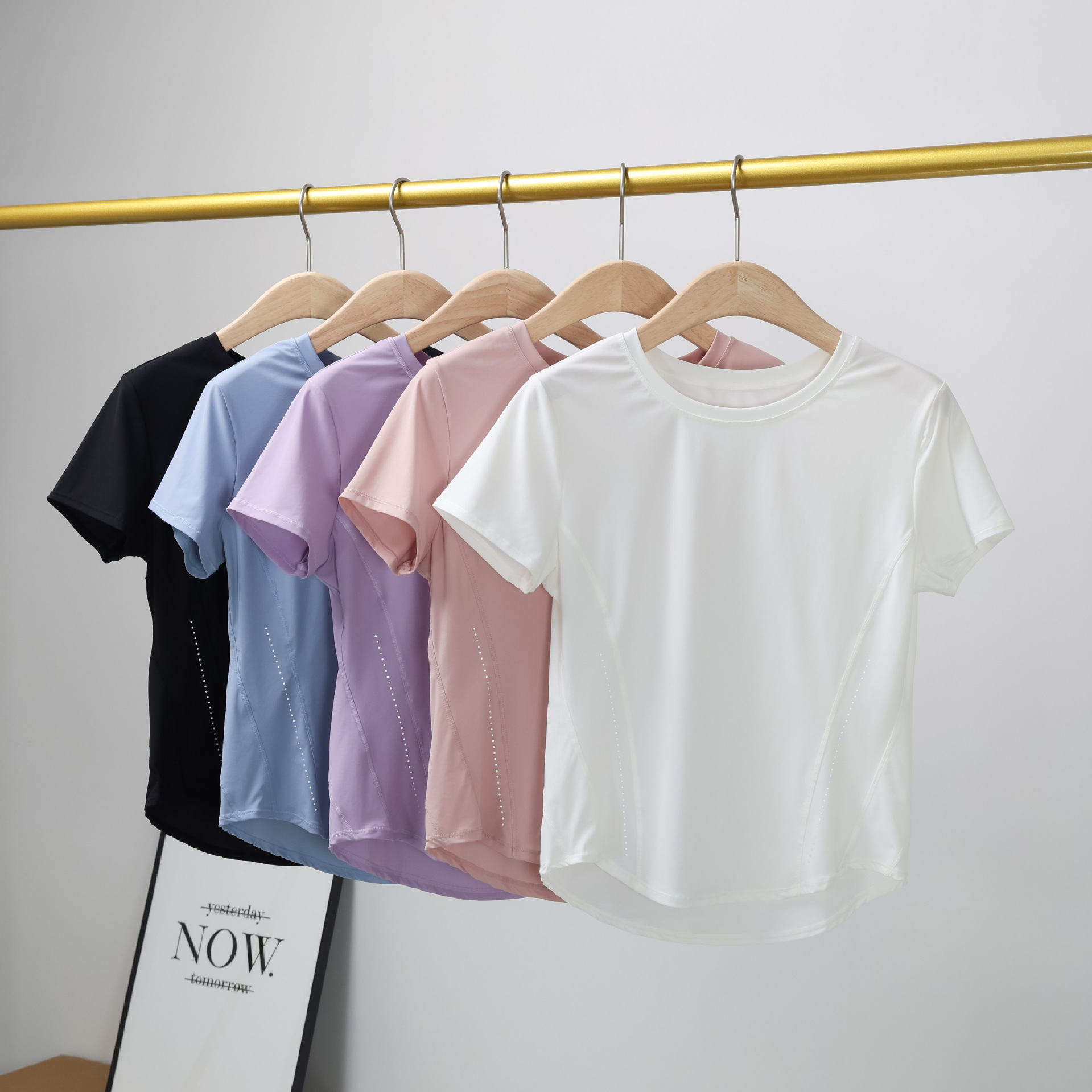 Pilates Loose Slimming Look Breathable Running Training Quick-Drying Sports Short-Sleeved T-Shirt Yoga Fitness Cycling Top for Women