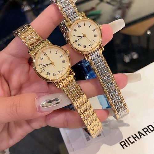 Medieval little golden bean vintage antique watch European and American watch versatile ins Hong Kong style gift women's watch bracelet watch
