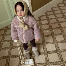 大小卷25秋冬新款儿童女童毛毛外套-77101