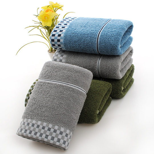 Wholesale cotton plain gold towel daily necessities face towel wedding gift Net red belt soft absorbent towel