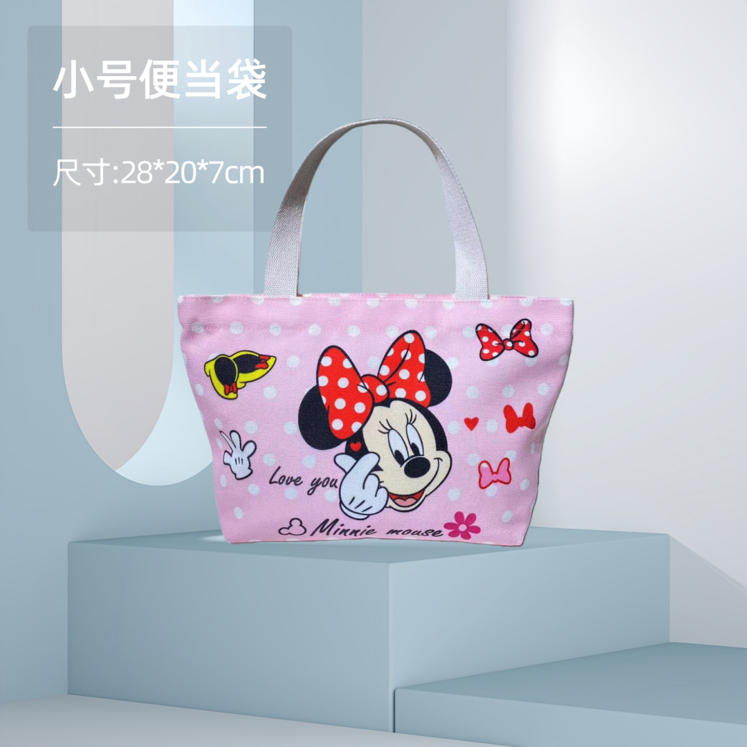 Bolsa de almuerzo pequeña, bolsa de lona, bolso de mano con dibujos animados de anime, bolsa de almacenamiento, bolso pequeño, regalo