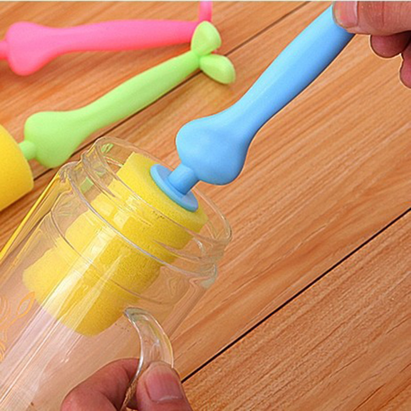 Caballero taza cepillo divertido dibujos animados vertical taza cepillo esponja limpieza profesional extendido