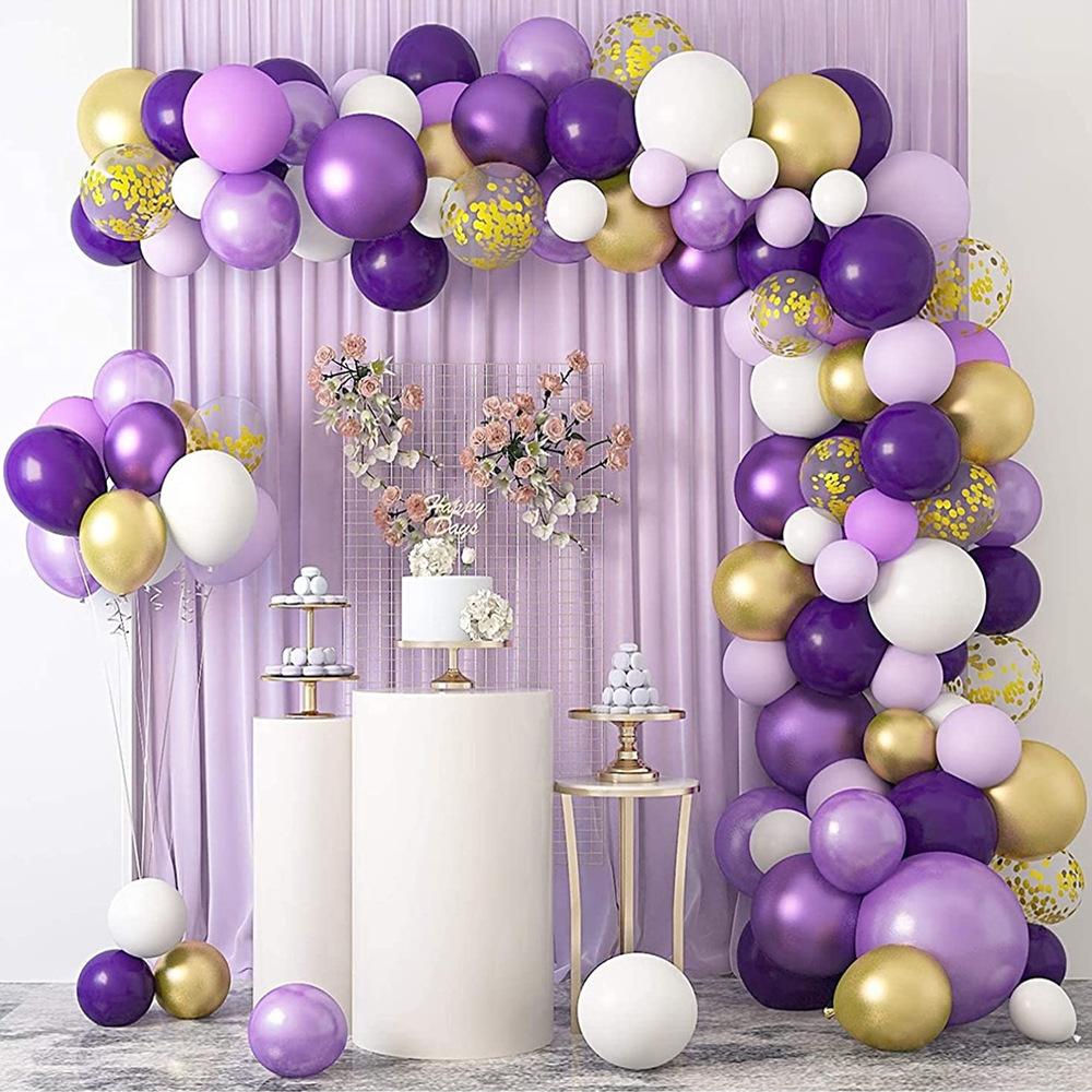 紫色薰衣草气球链