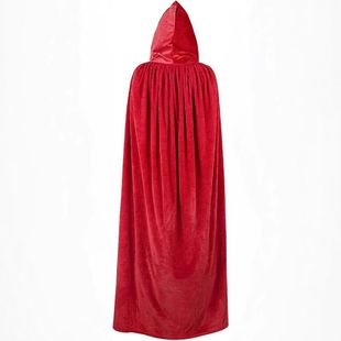 2021 Medium-thick Velvet Cloak Halloween Cloak Summer Thin Bridal Cloak Hooded Coat Coat