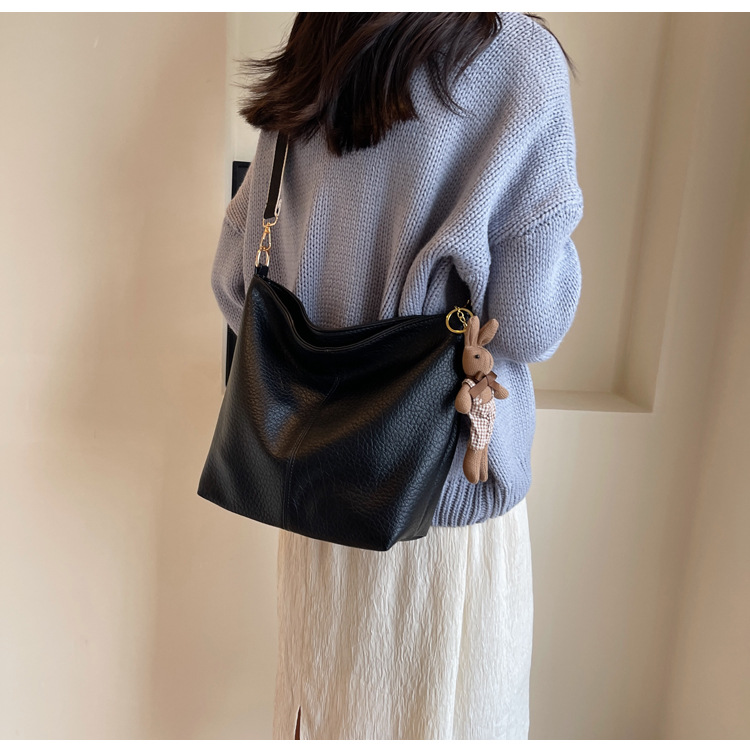 Borsa a secchiello donna grande capacità borsa a tracolla_voghion.com