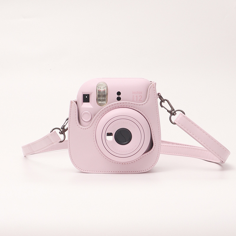 [Fábrica en stock suministro] Polaroid MINI12 bolsa de cámara retro de color sólido INSTAX bolsa de cámara de color sólido