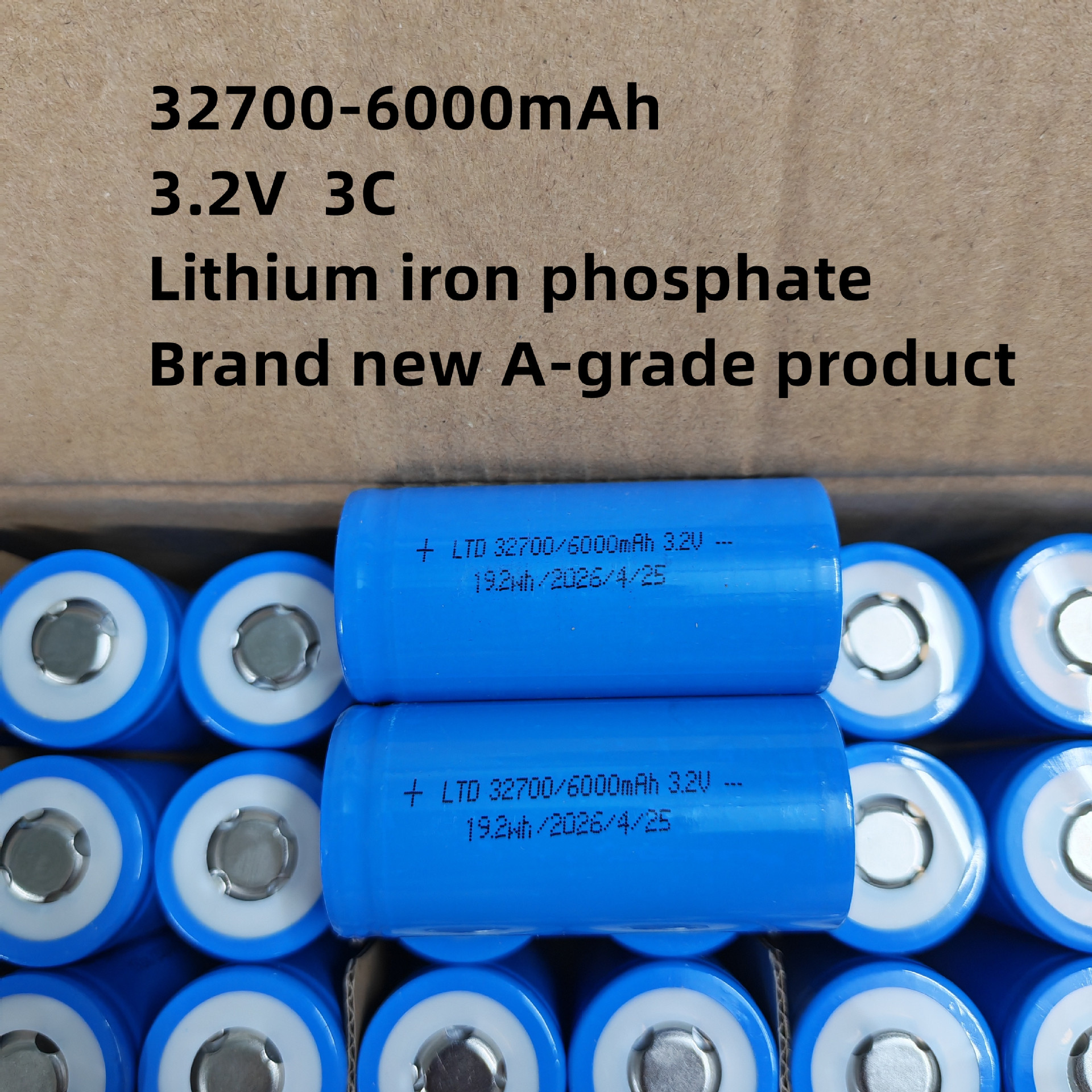 32700 Lithium Iron Phosphate 6000Mah 3.2V 3C Power Solar Battery Pack Energy Storage