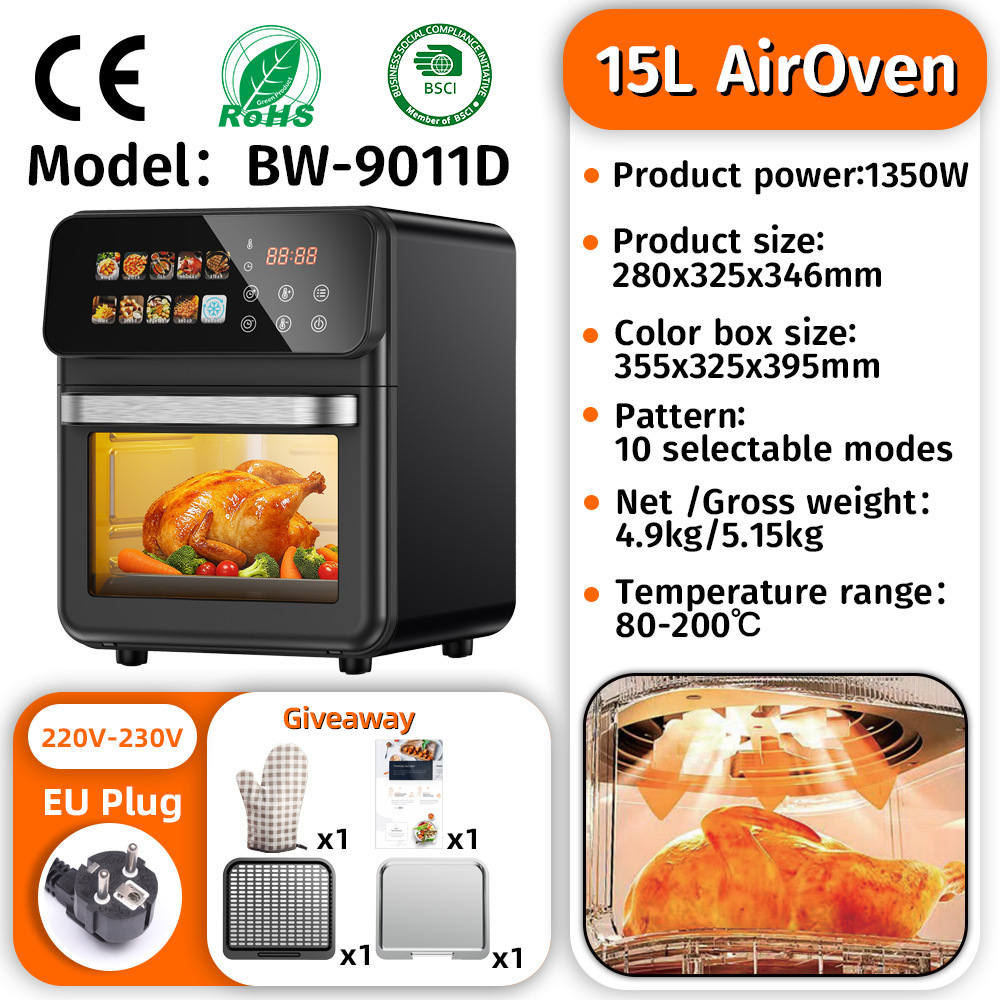 15L Oven Model-Detachable [European Standard Ready Stock]