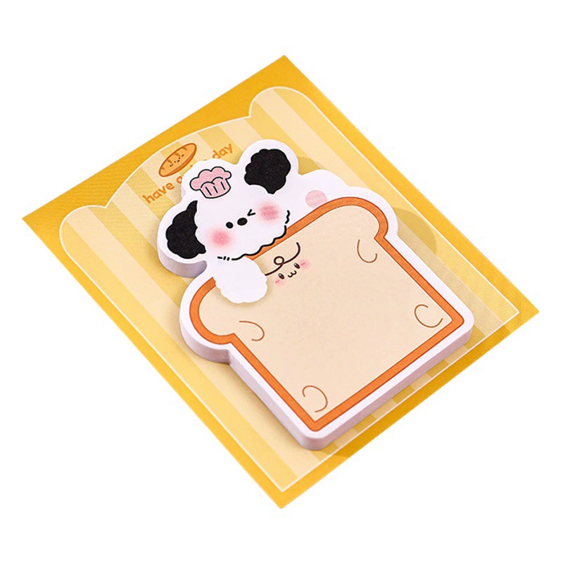 Милая собака особой формы Post-It заметки мультфильм высокое значение цвета разрываемая липкая бумага для заметок студенческие канцелярские принадлежности сообщение N раз вставить