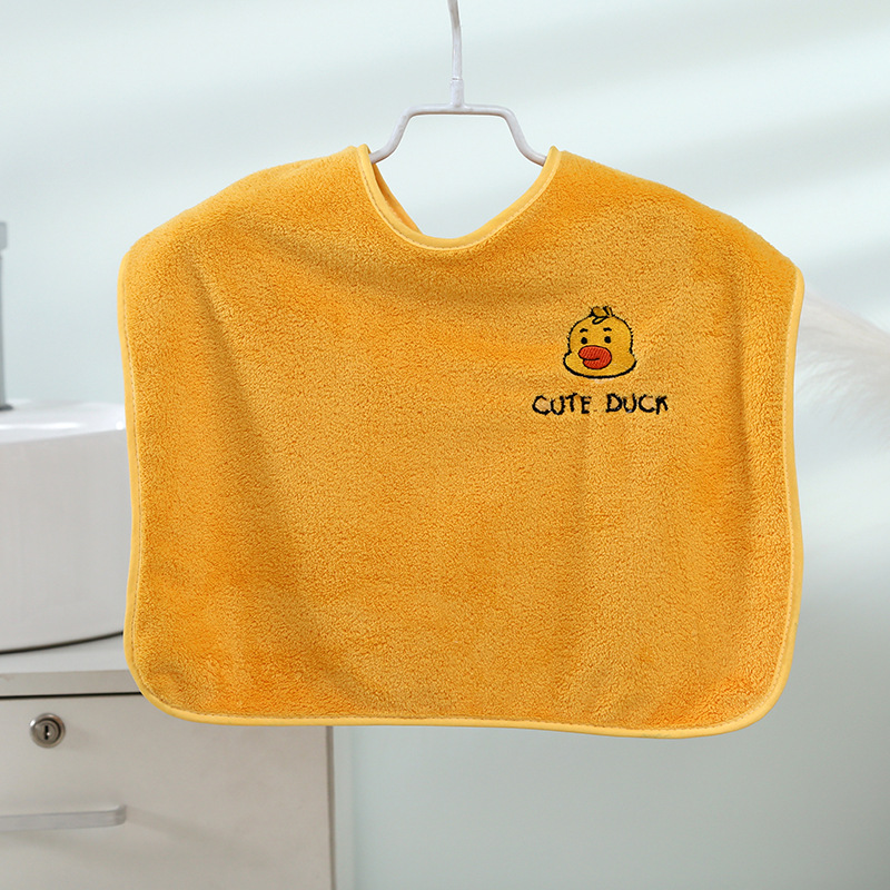 Toalla de lavado para niños absorbente Babero infantil babero del bebé kindergarten comer babero engrosada Toalla de cara
